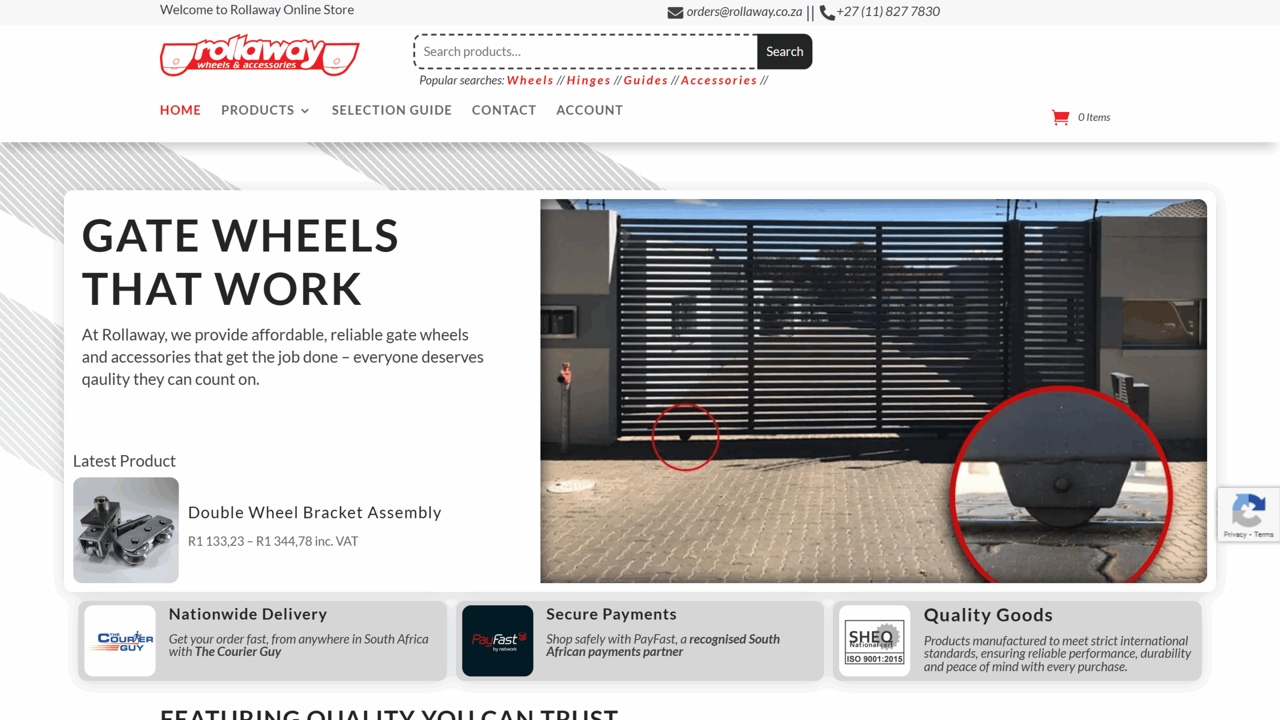 Rollaway website screenshot